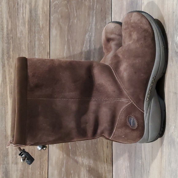Merrell Primo Chill Massif tall chocolate Suede boots shoes sz 7 - Picture 2 of 12
